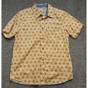 Toad & Co Fletch Short Sleeve Shirt Mens Small 100% Organic Cotton